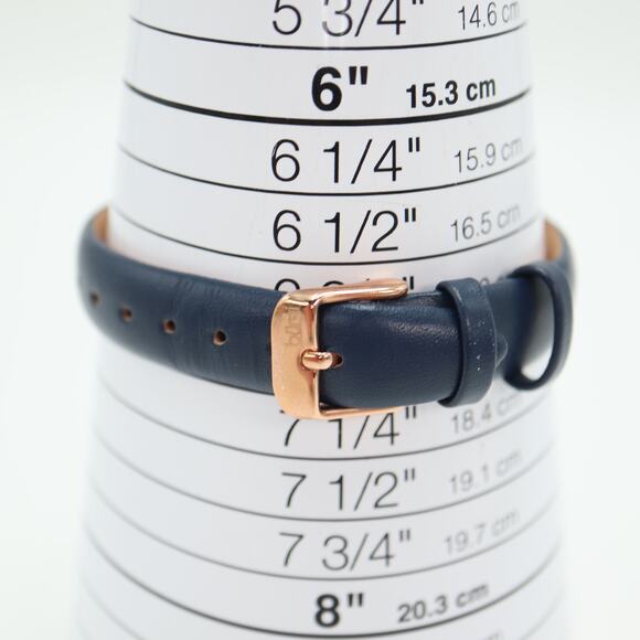 Burgi Watch Womens 31mm Blue Flower Dial Rose Gold Tone Diamond Dial New Battery - Picture 4 of 15